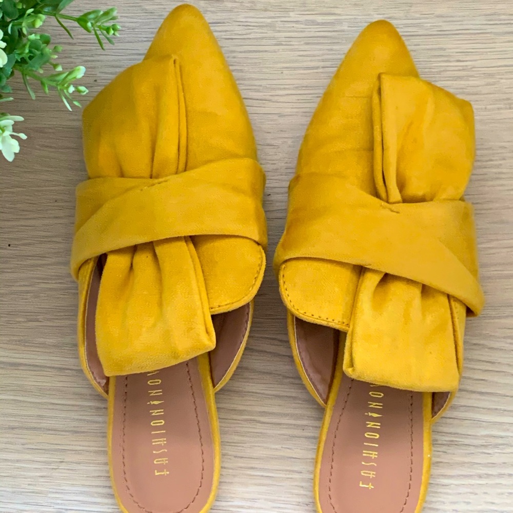 Yellow Fashion Nova Flats